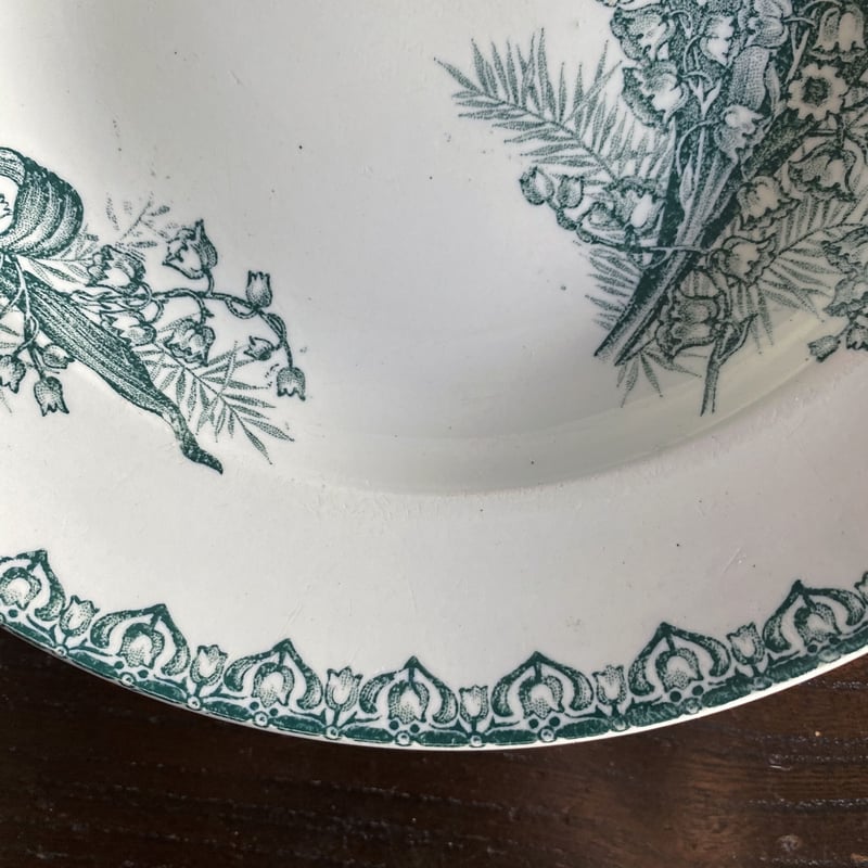 すずらん ころころ☆ラリック フランス ビンテージ 21㎝皿 muguet B