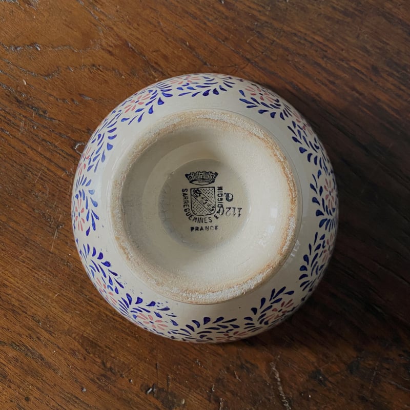 ディゴワン＆サルグミンヌ カフェオレボウル ステンシル植物柄