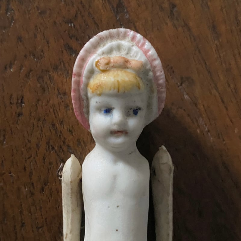 ビスクドール ミニョネット 人形 9.5cm フランス アンティーク 0501750