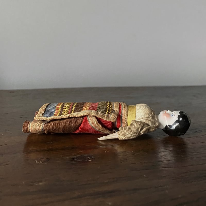 アンティーク 小さなチャイナヘッドドール フラットトップ クラシカル