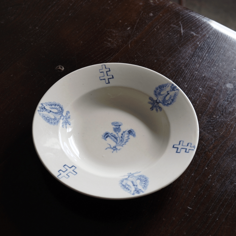 K&G リュネヴィル ロレーヌ十字皿 深皿 φ23.7cm フランス アンティーク