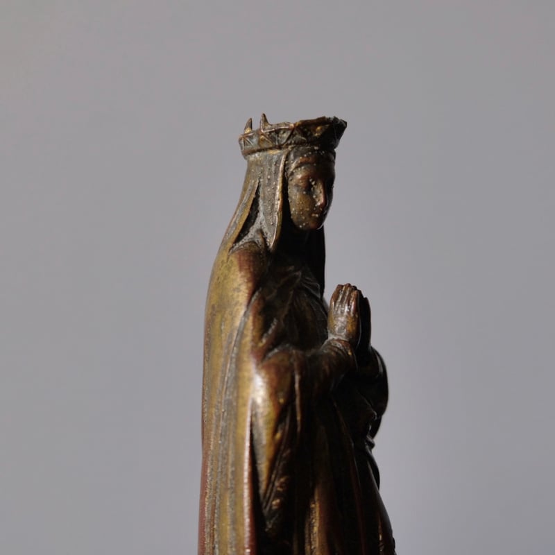聖母マリア 像 メタル フランス アンティーク 0501709 | jinen_antique