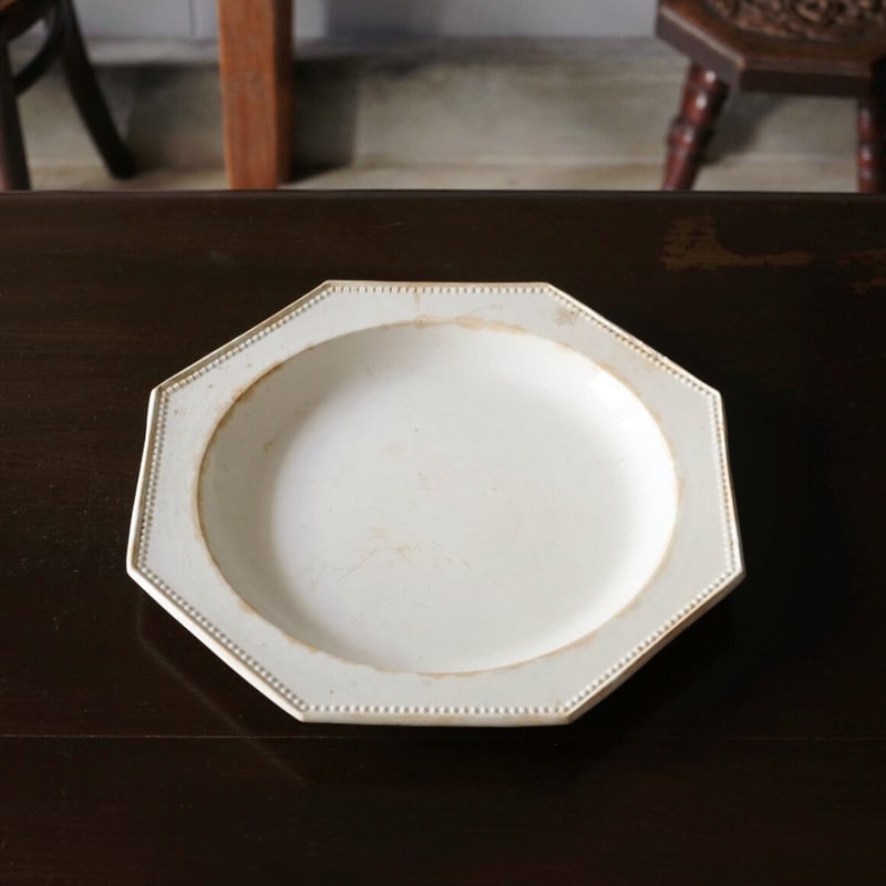 モントロー Montereau ファイアンスフィーヌ オクトゴナル 大皿 31.5cm