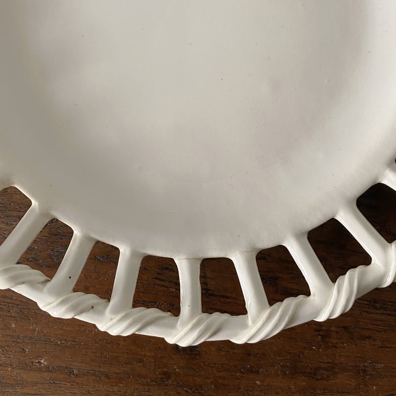 フランス18/19世紀 キズキズ イニシャル エタン皿 アンティーク