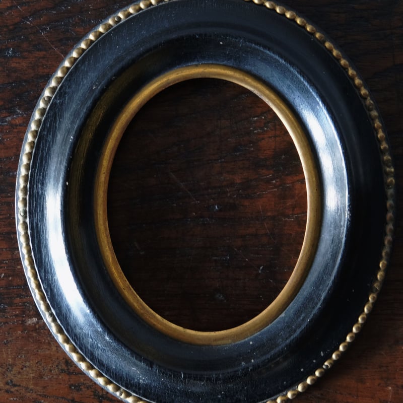 ナポレオン3世様式 額 オーバルフレーム 14.8cm フランス アンティーク