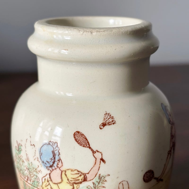 Lunéville リュネヴィル マスタードポット h9.5cm フランス