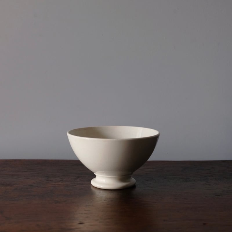Gien ジアン 白 カフェオレ ボウル φ15.5cm フランス アンティーク