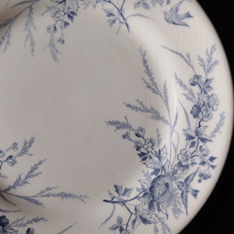 クレイユモントロー リノット Creil&Montereau Linotte デザート皿 平皿