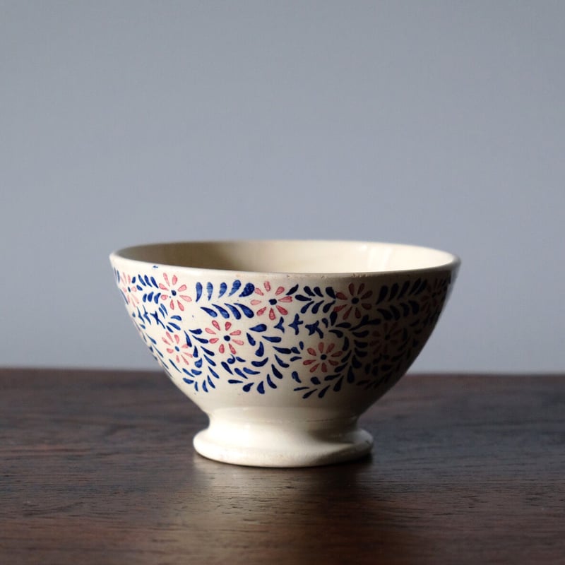 ディゴワン＆サルグミンヌ カフェオレボウル ステンシル植物柄