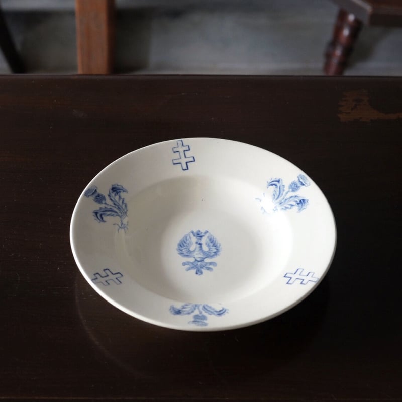 K&Gリュネヴィル K&G Luneville ロレーヌ十字紋章皿 深皿 リム皿 アン