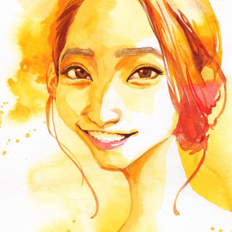 カラーインク似顔絵 | 似顔絵アーティスト ちひろshop