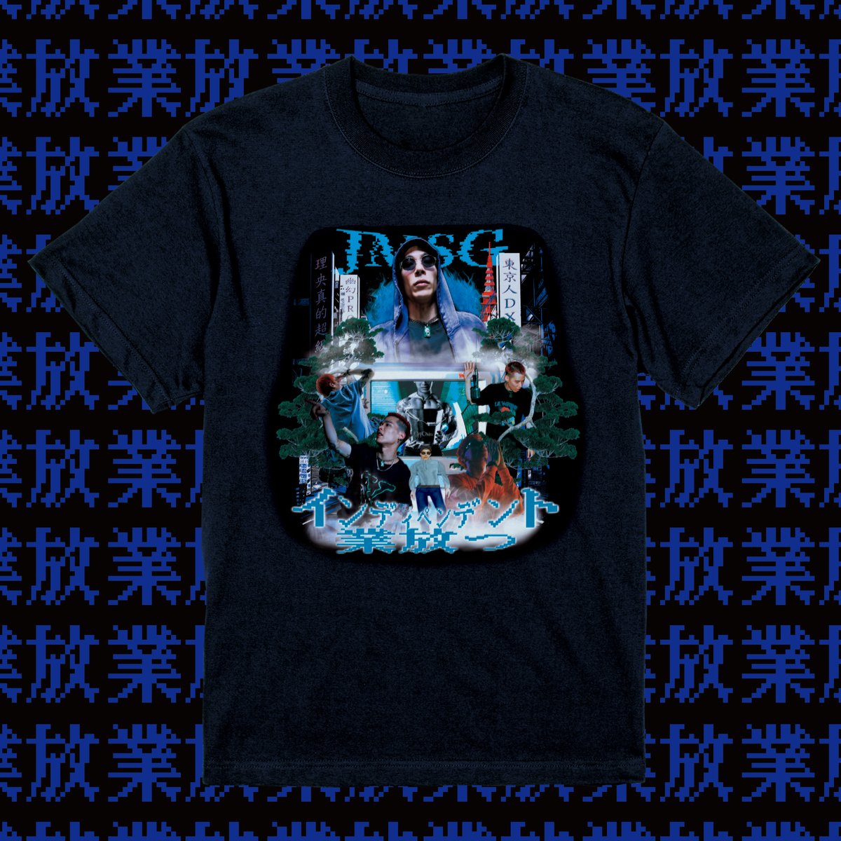 JMSG東京人DX Rap T-shirts (2025ver) Black | 幽幻怪社件