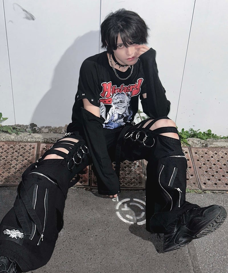 ボンテージデニムパンツ》BLACK | HIDOLATRAL THEODOL