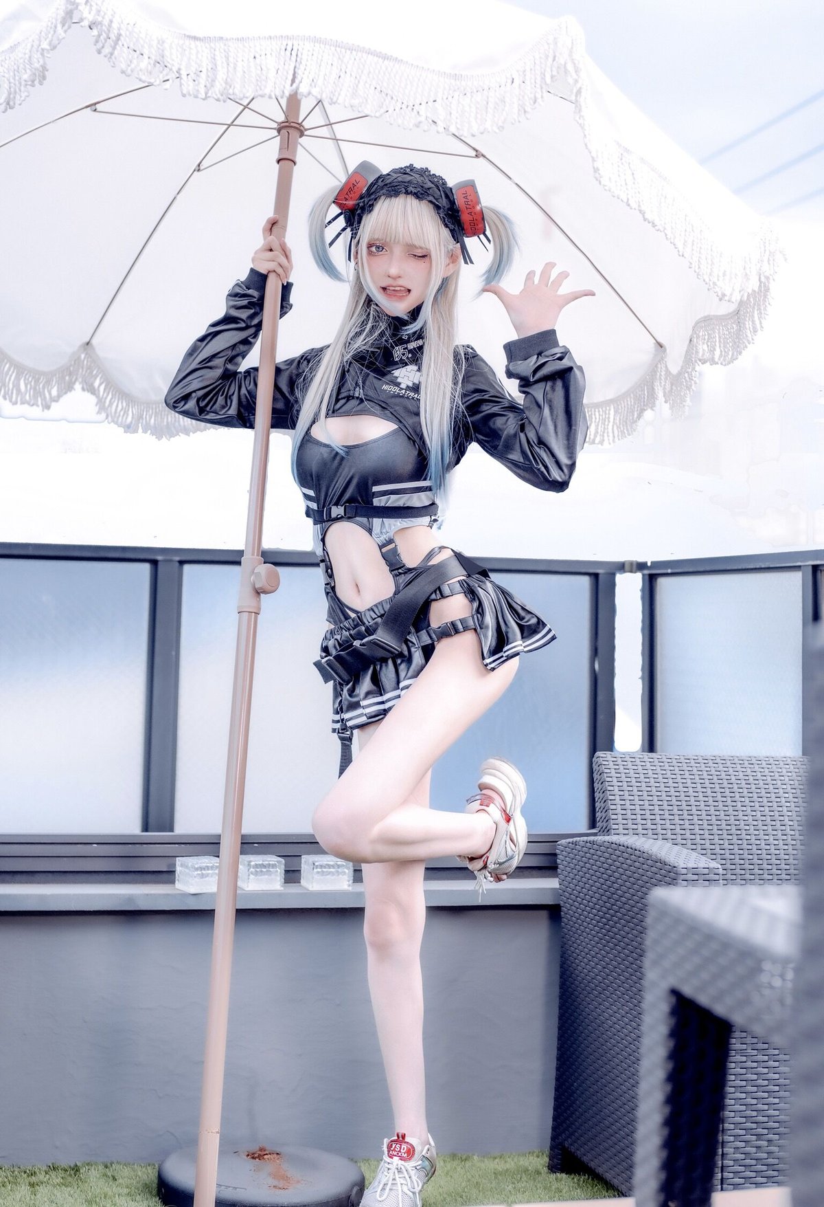 サイバージャージスイムウェア/ラッシュガード&スカート 》BLACK