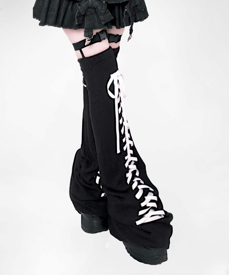 ニーハイブーツレッグウォーマー》BLACK | HIDOLATRAL THEODOL