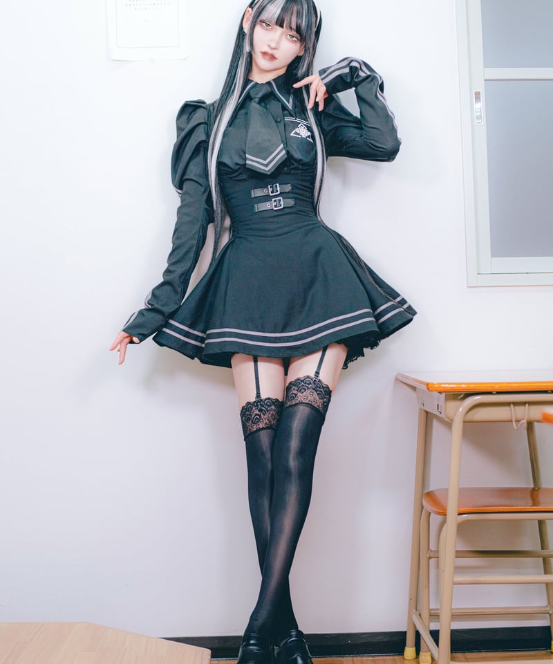 テオドール学園ブラウス》BLACK❤︎受注販売❤︎ | HIDOLATRAL THEODOL