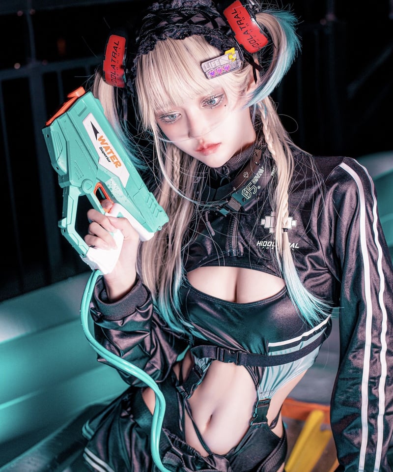 サイバージャージスイムウェア/ラッシュガード&スカート 》BLACK