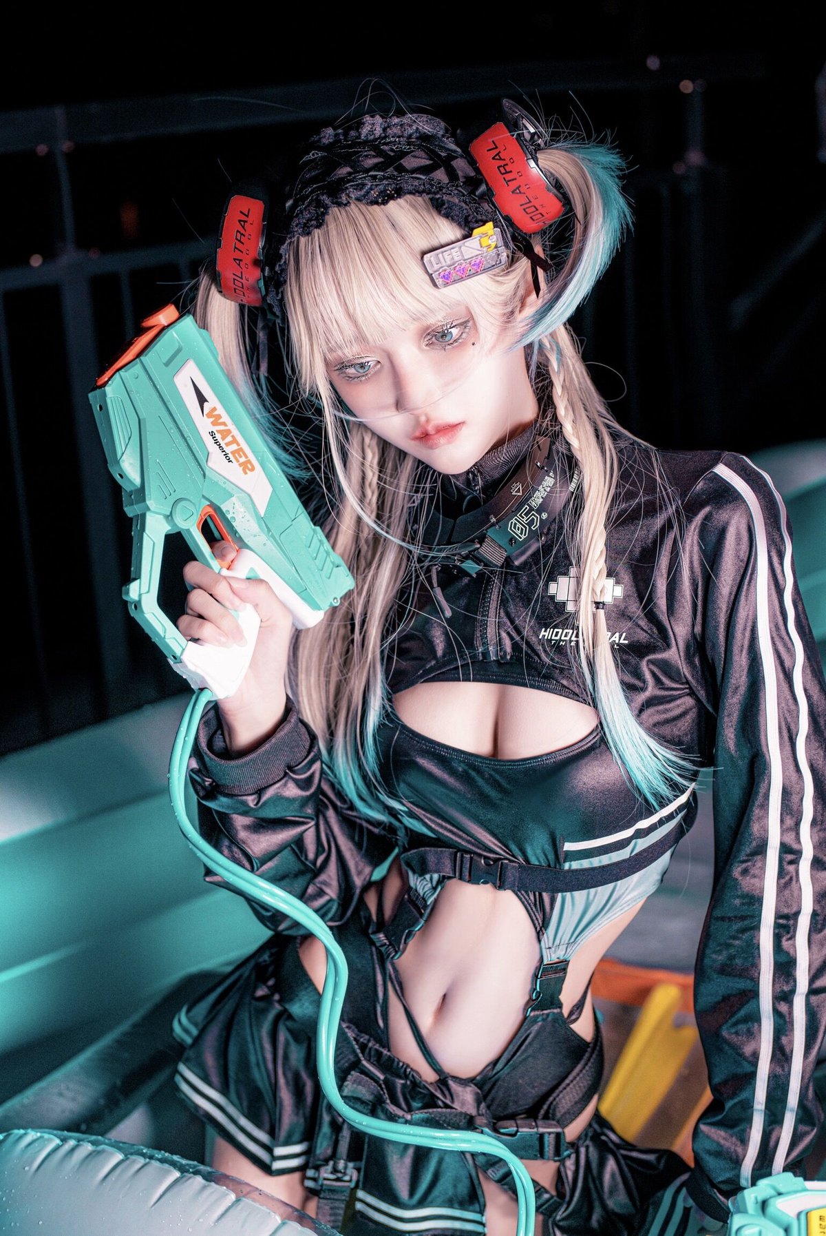 サイバージャージスイムウェア/レオタード 》BLACK | HIDOLATRAL THEODOL