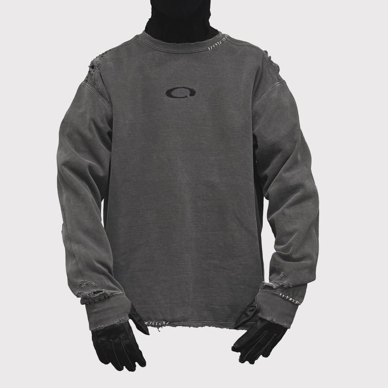 Inactive Crew Sweat With Repaired/AGED BLACK |