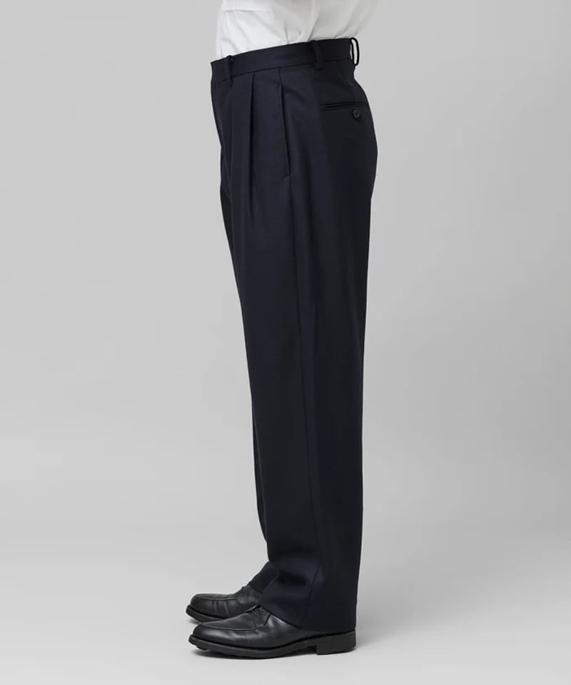 colon】CPT-17/ Box-Pleats Pants -Wool Melton |