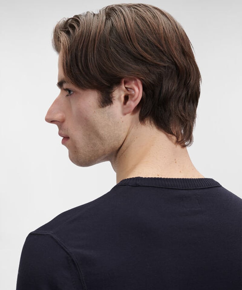 C.P.COMPANY】Cotton Crepe Crew Neck Knit | MICH