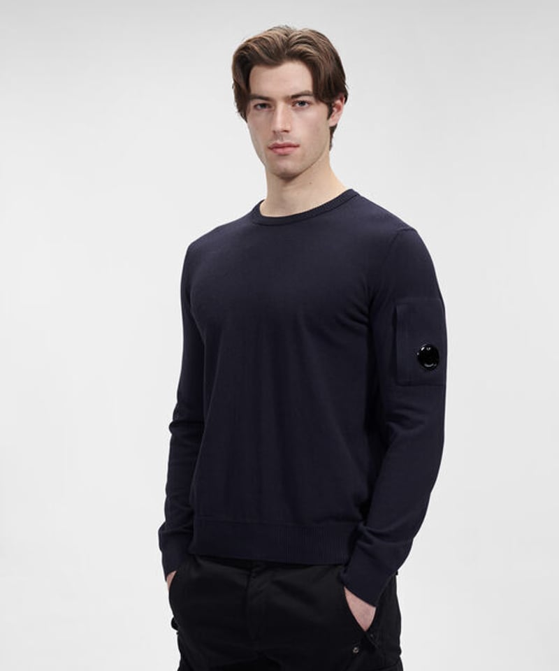 C.P.COMPANY】Cotton Crepe Crew Neck Knit | MICH