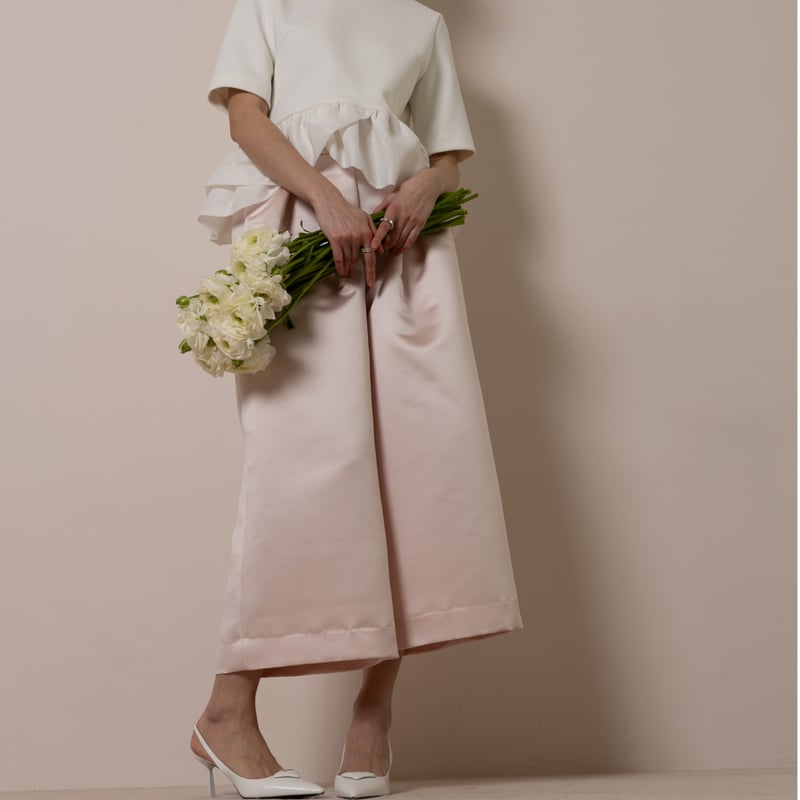 Heve へイヴ サテンフレアガウチョPT ピーチ 36サイズ Heve へイヴ