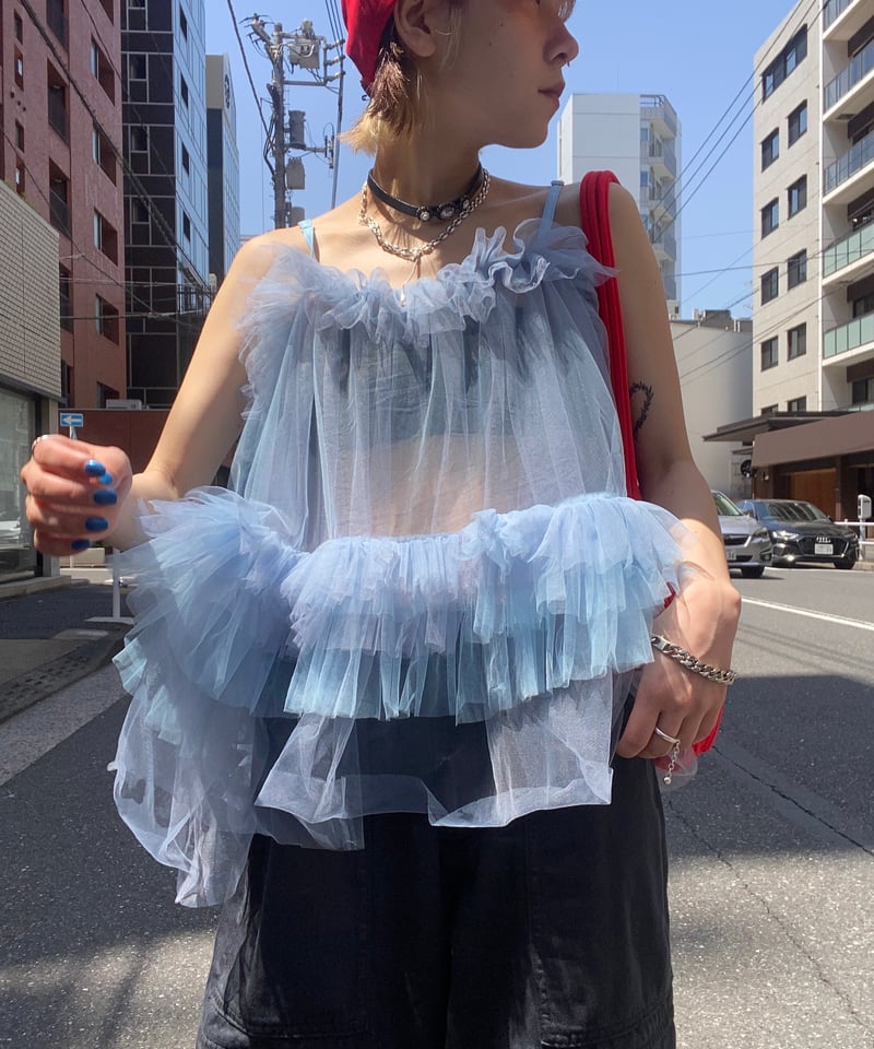 VIVIANO × JURK / Tulle Cami Top | JURK shop tokyo