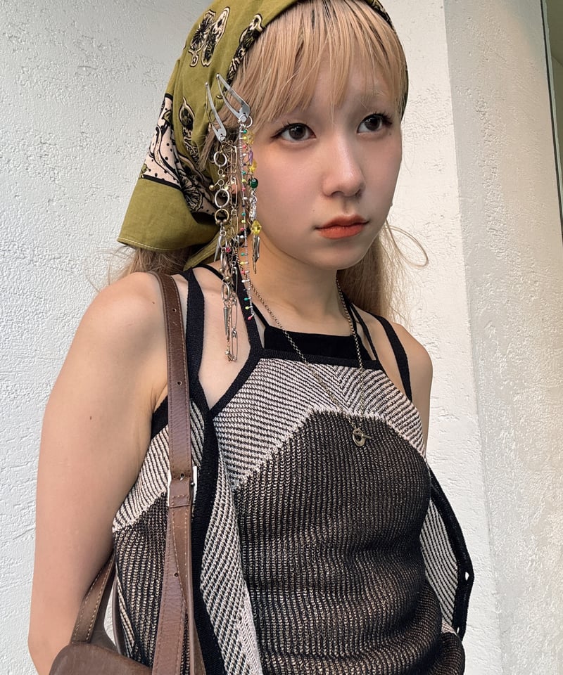 お盆限定価格MURRAL Pigment knit camisole top お盆限定価格MURRAL