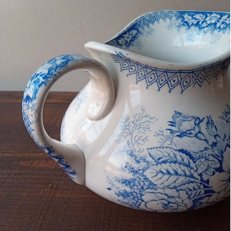 フランスアンティーク 水色のピシェ | フランス アンティーク 食器