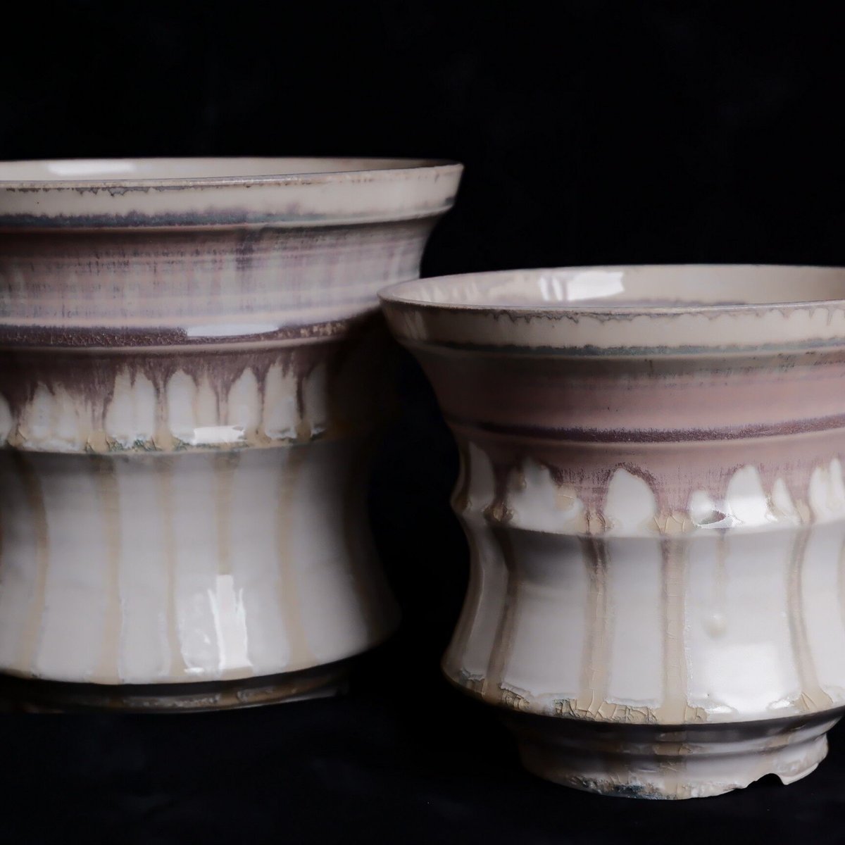 大鉢］杉山悠 作品 L 5号 笠間焼 植木鉢 | 陶賊 -TOUZOKU- bonsai &