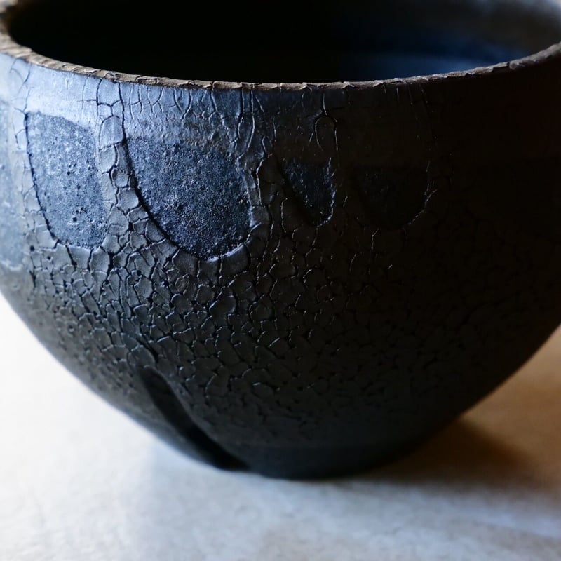 沼野秀章 作品【 japan wrap - 陶胎漆器 - 】3.5号 笠間焼 植木鉢 ［ No