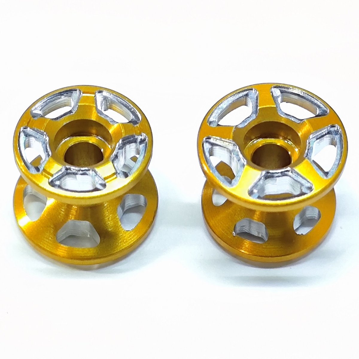 ちかちゃん』 ミニ四駆 アルマイトローラー Wアルマイト オールアルミ