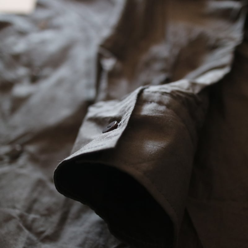 コットンシルクフェイルラッフルカラーバギーシャツ／TOUJOURS | ovede