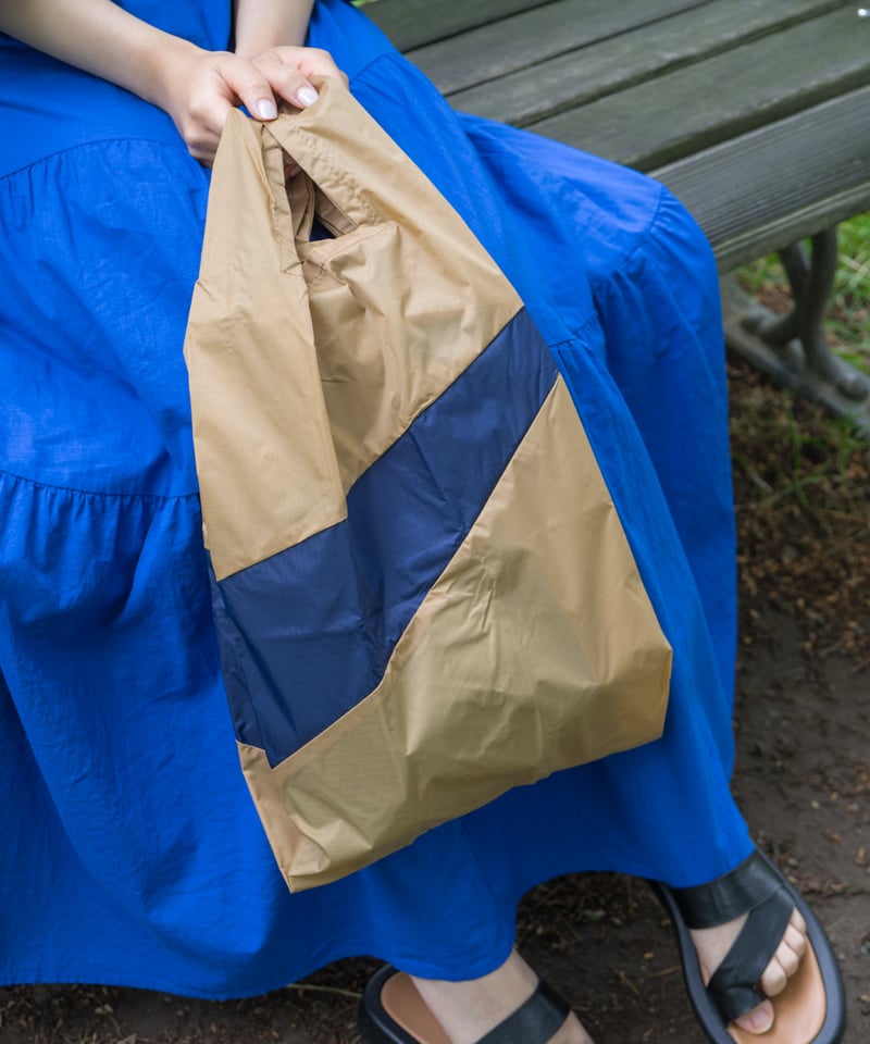 スーザンベル / ショッピングバッグ Camel & Navy【Forever】 | 淡雪co