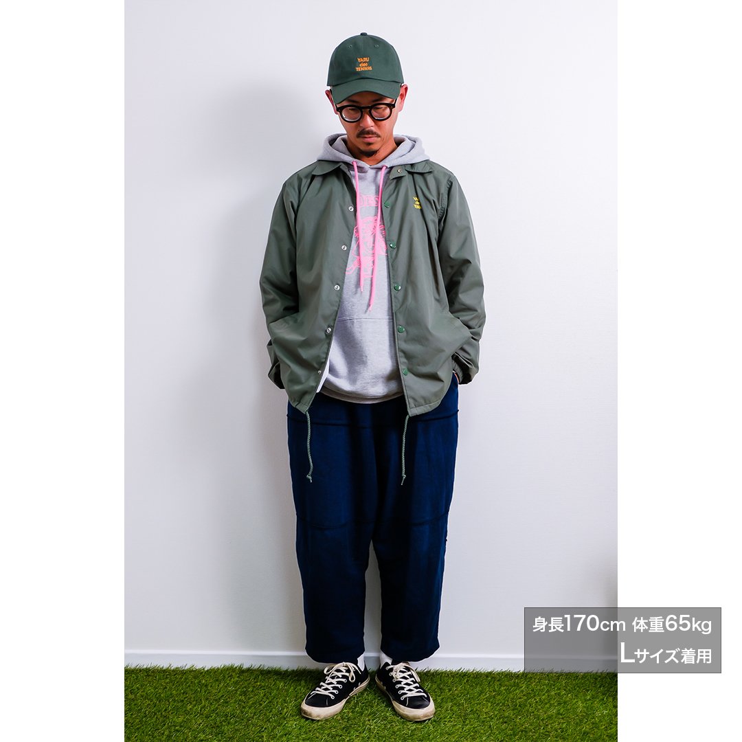 YARU des TENNIS ヤルデテニス / ナイロンコーチジャケット / SMOKY G