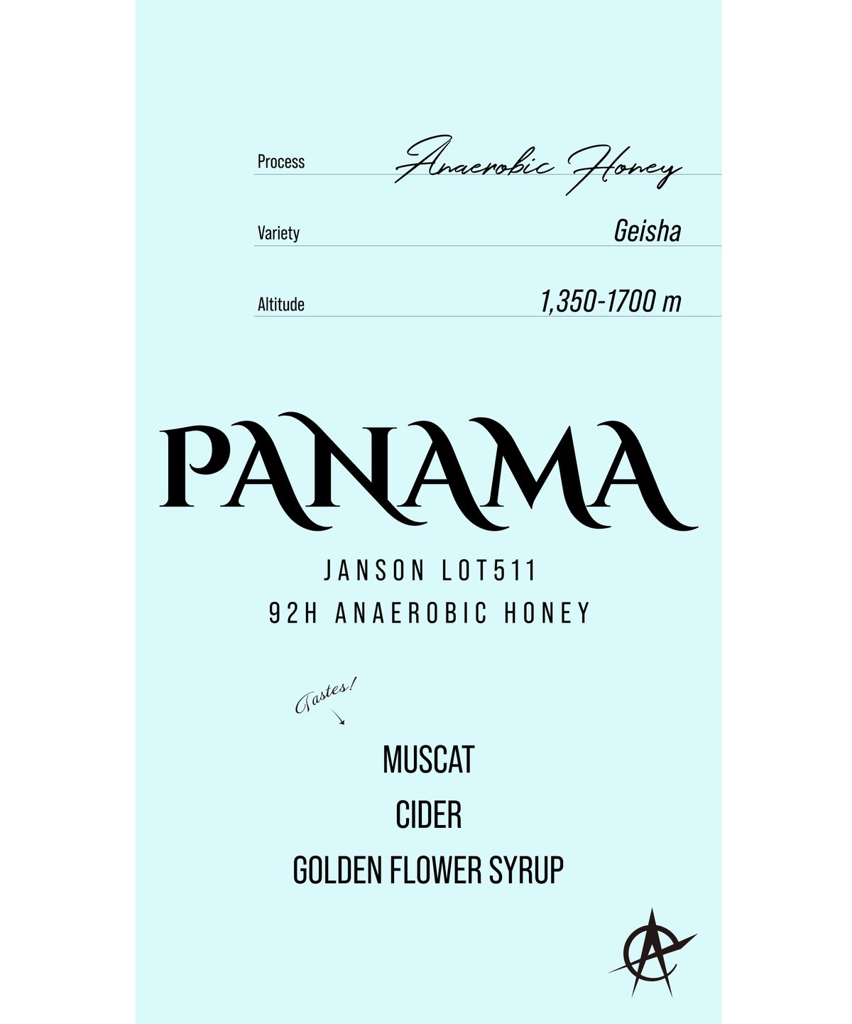 Panama Janson Lot.511, Geisha - 92h Anaerobic H