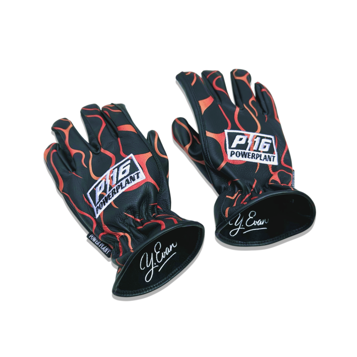 バイクウェア・装備 YELLOWGLOVE SHORT GLOVE / RED FLAMES L バイク