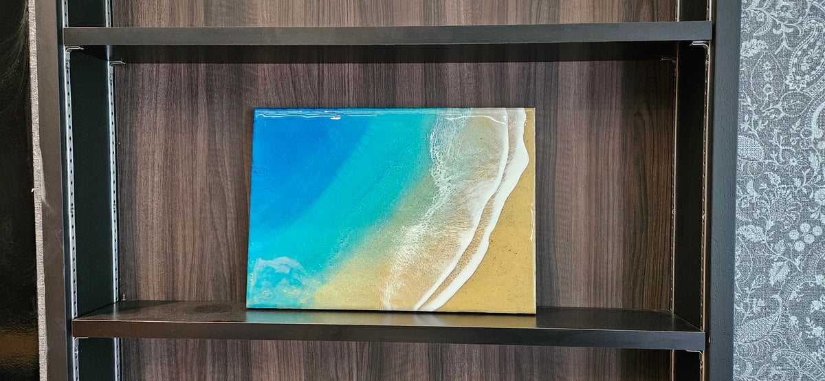 レジンアート(OkinawaBlue・Frametype・1000×400・1) レジンアート