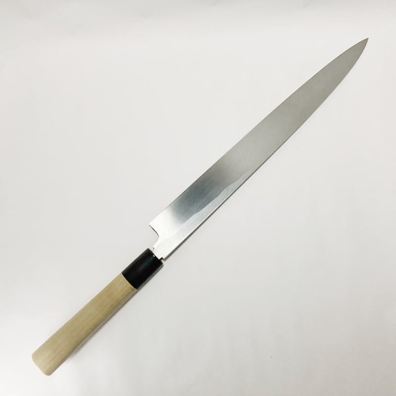 柳刃 白鋼 霞 水牛柄 1尺（300mm） | 刃物の老舗 本家かね惣 | 【公式