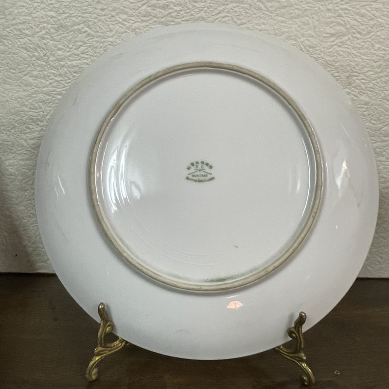 オールドノリタケ￼ 帆船 林直三筆 飾皿 やじろべ印(高級品) 1912〜40