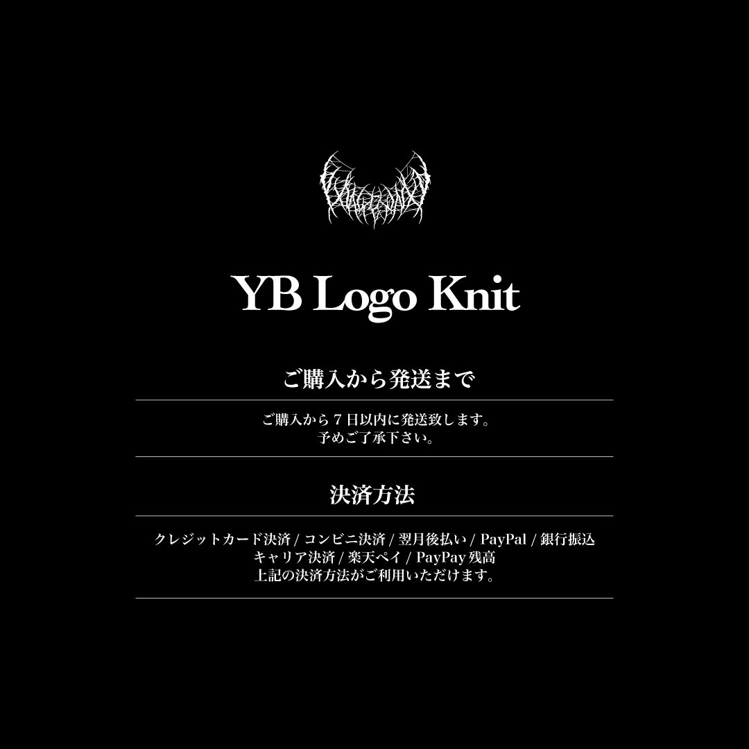 YB Logo Knit (Black) | YXNGBRATZ OFFICIAL ONLIN