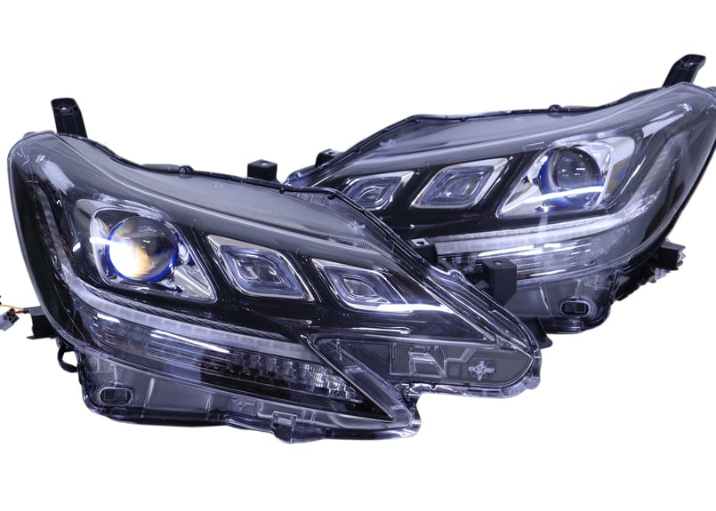 TOYOTA GRX130 マークX / 後期ルック3眼ヘッドライト オープニング