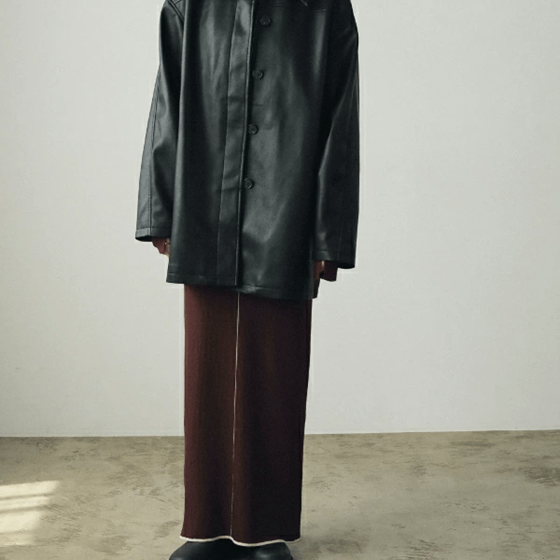 ànuke アンヌーク anuke Ecoleather Over Jacket エコレザーオ