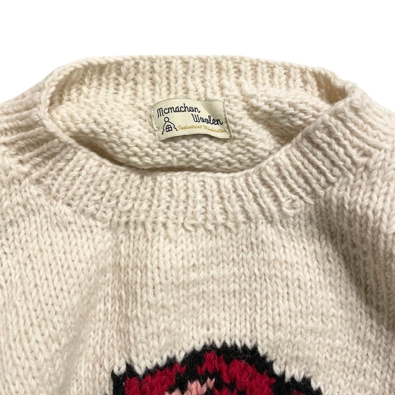 MacMahon Knitting Mills / Crew Neck Knit-ROSE |