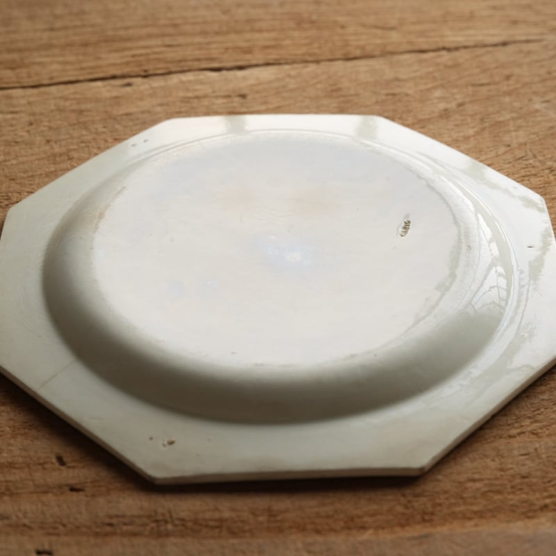 クレイユ窯 初期ファイアンスフィーヌ オクトゴナルプレート 八角皿