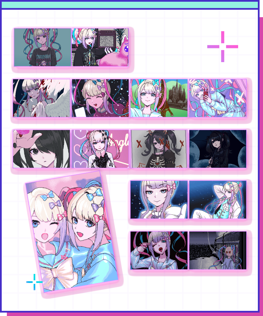 ニディガ展4開催記念過去グッズ祭り】SNS photo 缶バッジコレクション