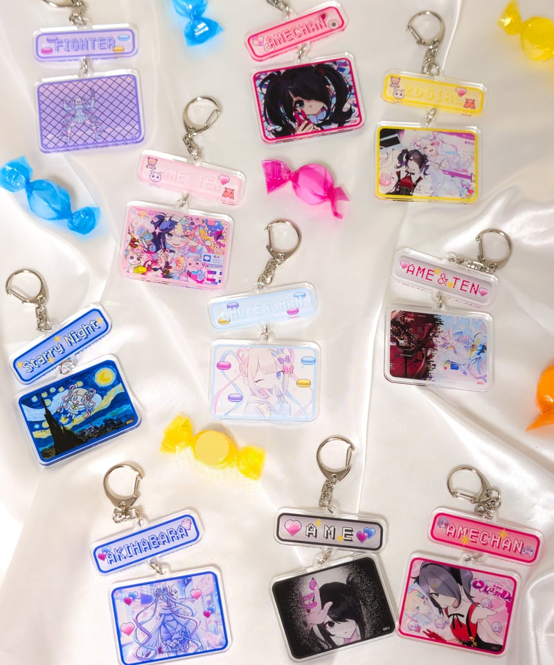 ニディガ展4】プレート付き2連アクリルキーホルダー | NEEDY GIRL