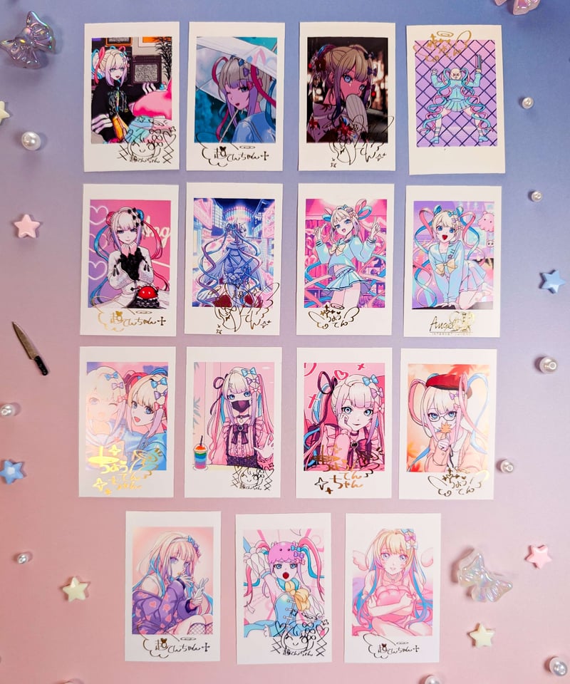 チャンベイビーGANG PARADE チェキ金髪 サイン有り 4枚セットGTTB