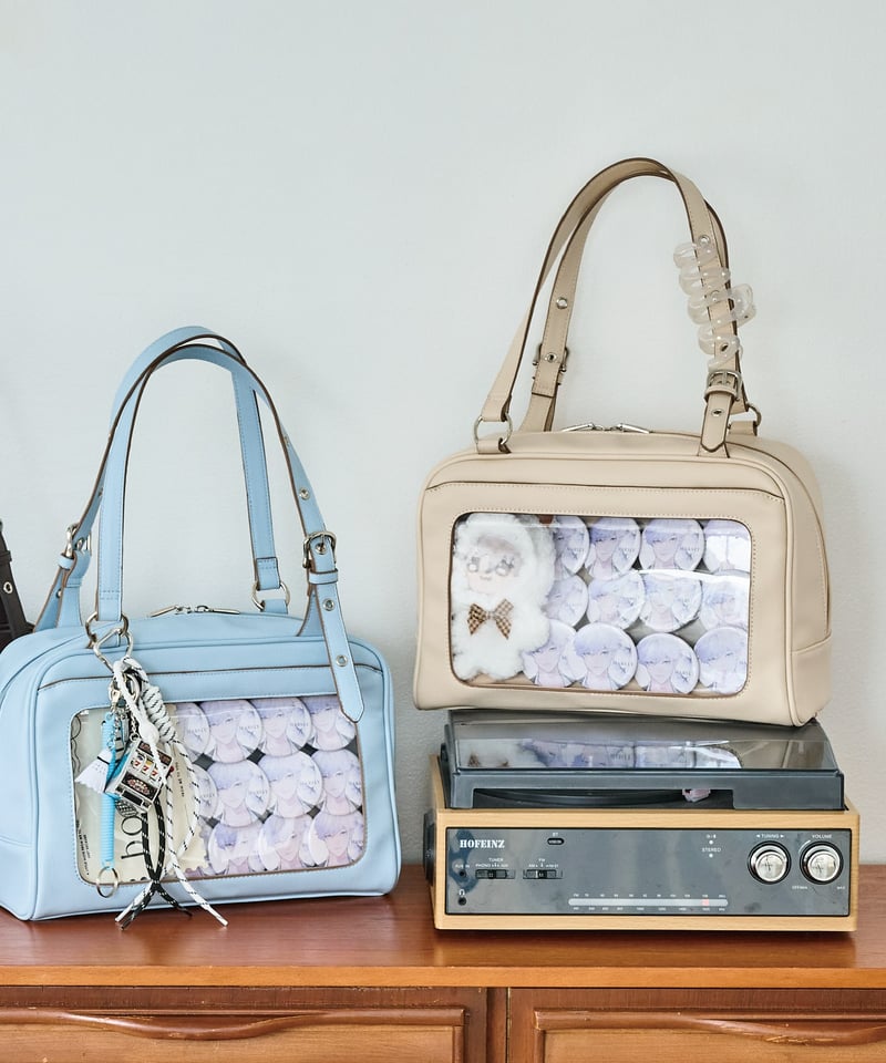 フラップボストンバッグ（Beige） | MARSLY